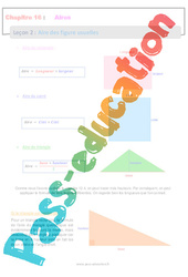 Aire des figures usuelles - Séquence complète : 8ème Harmos - PDF à imprimer
