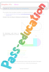 Aires des figures complexes - Séquence complète : 8ème Harmos - PDF à imprimer