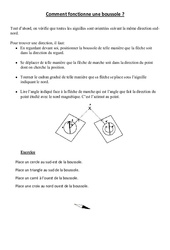 Comment fonctionne une boussole - Cours, Leçon - Sciences : 5ème, 6ème Harmos - PDF gratuit à imprimer