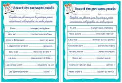 Accord des participes passés - Rituels - Orthographe : 6ème, 7ème Harmos - PDF à imprimer