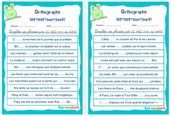 Homophones grammaticaux (et - est - son - sont) - Rituels - Orthographe : 6ème, 7ème Harmos - PDF à imprimer