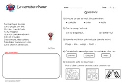 Le cartable rêveur - Poésie : 4ème Harmos - PDF à imprimer