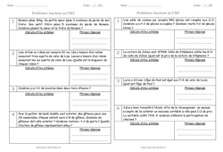 Fractions - Problèmes : 7ème Harmos - PDF à imprimer