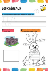 Créneaux - Fichier graphisme : 1ère, 2ème Harmos - PDF à imprimer