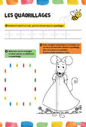 Quadrillages - Fichier graphisme : 1ère, 2ème Harmos - PDF à imprimer