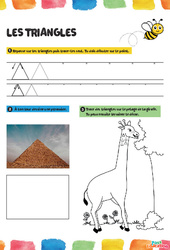 Triangles - Fichier graphisme : 1ère, 2ème Harmos - PDF à imprimer