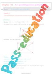 Reconnaître un rectangle - Séquence complète sur les parallélogrammes particuliers : 10ème Harmos - PDF à imprimer