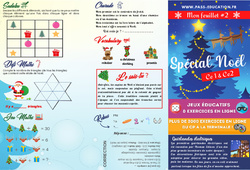 Mon feuillet de Noël - Lecture, activités ludiques... : 4ème, 5ème Harmos - PDF à imprimer