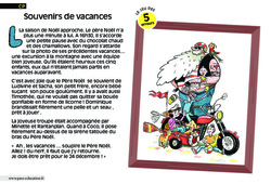 Souvenirs de vacances - Lecture - Compréhension fine - Inférences : 3eme Harmos - PDF à imprimer