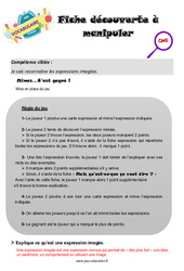 Expressions imagées - Séance découverte à manipuler : 7ème Harmos - PDF à imprimer