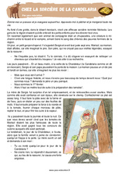 Chez la sorcière de la Candelaria - Récit : 4ème, 5ème Harmos - PDF à imprimer