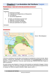 La révolution de l’écriture - Séquence complète : 8ème Harmos - PDF à imprimer