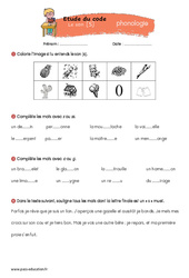 Le son [S] - Phonologie - Exercices  : 5ème, 6ème Harmos - PDF à imprimer