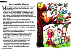 L’écureuil de Pâques - Lecture - Compréhension fine - Inférences : 4ème Harmos - PDF à imprimer