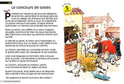 Le concours de sosies - Lecture - Compréhension fine - Inférences : 3eme Harmos - PDF à imprimer