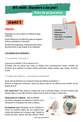 Chaussure à son pied ! - Séquence complète - Arts visuels - Production d'écrit - Élaboration d'une affiche : 6ème, 7ème Harmos - PDF à imprimer