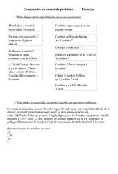 Comprendre un énoncé de problème - Problèmes - Exercices -    2 : 5ème Harmos - PDF à imprimer