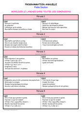 Langage - Programmation annuelle 2016 - 2017 - PDF à imprimer