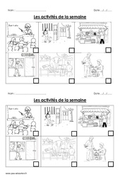 Activités de la semaine - Exercices : 3eme Harmos - PDF à imprimer