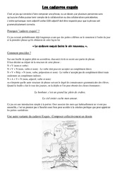 Cadavres exquis - Ecriture poétique : 5ème, 6ème, 7ème Harmos - PDF à imprimer