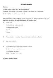 La recette de cuisine - Injonctif - Exercices - Ecrire une recette - Ecriture - Rédaction : 5ème Harmos - PDF à imprimer