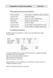 Comprendre un énoncé de problème - Problèmes - Exercices - 1 : 6ème Harmos - PDF à imprimer