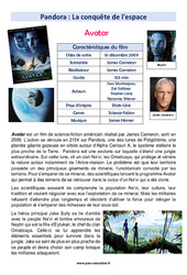 Avatar (Pandora - Fiches La conquête de l'espace) - Textes prescriptifs / Ecrits fonctionnels : 7ème Harmos - PDF à imprimer