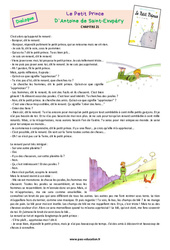 Le Petit Prince (Chapitre 21) d’Antoine de Saint - Exupéry - Théâtre - Lecture : 7ème Harmos - PDF à imprimer