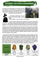 Poudlard une école extraordinaire (Harry Potter) - Récit - Lecture : 7ème Harmos - PDF à imprimer