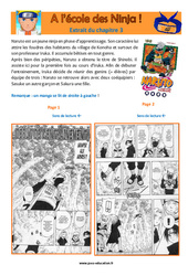 A l’école des Ninja ! (Naruto) - Récit - Lecture : 7ème Harmos - PDF à imprimer