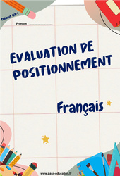 Français - Examen Evaluation diagnostique de début d'année 2024 : 4ème Harmos - PDF à imprimer