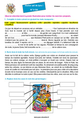 Les vacances - Atelier « Œil de lynx » : 6ème, 7ème Harmos - PDF à imprimer