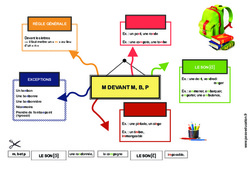 M devant m, b, p - Carte mentale à co - construire : 6ème, 7ème Harmos - PDF à imprimer