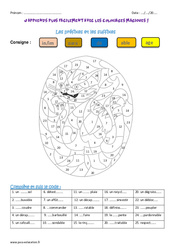 Préfixe - Suffixe - Coloriage magique : 6ème Harmos - PDF à imprimer