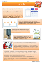 Vote - Exercices : 5ème Harmos - PDF à imprimer