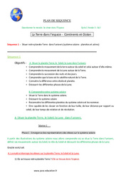Séquence - Fiche de préparation Terre - Soleil - Lune - Séquence - Fiche de préparation : 5ème Harmos - PDF à imprimer