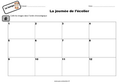 La journée de l’écolier - Exercices : 4ème Harmos - PDF à imprimer