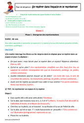 Se repérer dans l’espace et le représenter - Fiche de préparation : 5ème Harmos - PDF à imprimer