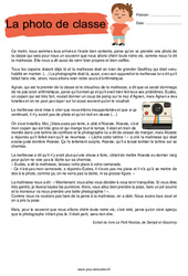 La photo de classe - Récit - Lecture : 5ème Harmos - PDF à imprimer