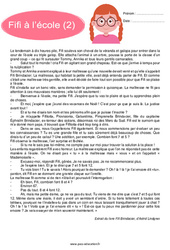 Fifi à l'école (la suite) - Récit - Lecture : 5ème Harmos - PDF à imprimer