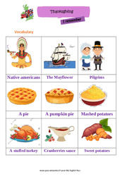 Thanksgiving - Cours, Leçon d'anglais  - Séquence 5 - My English Pass : 5ème, 6ème Harmos - PDF gratuit à imprimer