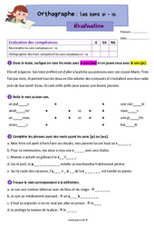 Les sons oi / io - Évaluation d’orthographe : 5ème Harmos - PDF à imprimer