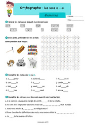 Les sons oi / io - Exercices d’orthographe : 5ème Harmos - PDF à imprimer