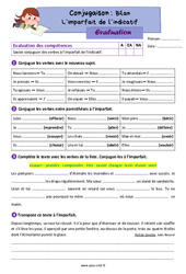 Imparfait de l’indicatif (Bilan) - Examen Evaluation de conjugaison : 7ème Harmos - PDF à imprimer