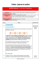 Mathématiques - Ombres et lumières - Séquence complète - PDF à imprimer