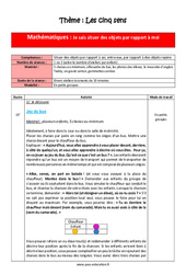 Mathématiques - Les cinq sens - Séquence complète : 1ère Harmos - PDF à imprimer