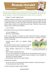 Le chocolat - Rallye lecture : 5ème Harmos - PDF à imprimer