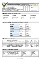 Le futur des verbes du 3e groupe en - ir, - oir et - dre - Examen Evaluation- Fiches QCM - Quiz : 6ème Harmos - PDF à imprimer