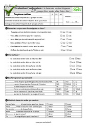 Le futur des verbes fréquents du 3e groupe (être, avoir, aller, faire, dire) - Examen Evaluation- Fiches QCM - Quiz : 6ème Harmos - PDF à imprimer