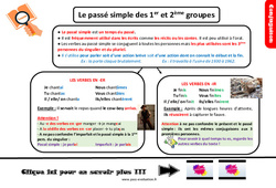 Evaluation avec le corrigé - Le passé simple des 1er ème groupes - Bilan  : 7ème Harmos - PDF à imprimer